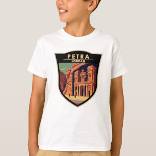 Petra Jordan Travel Art Vintag T-Shirt