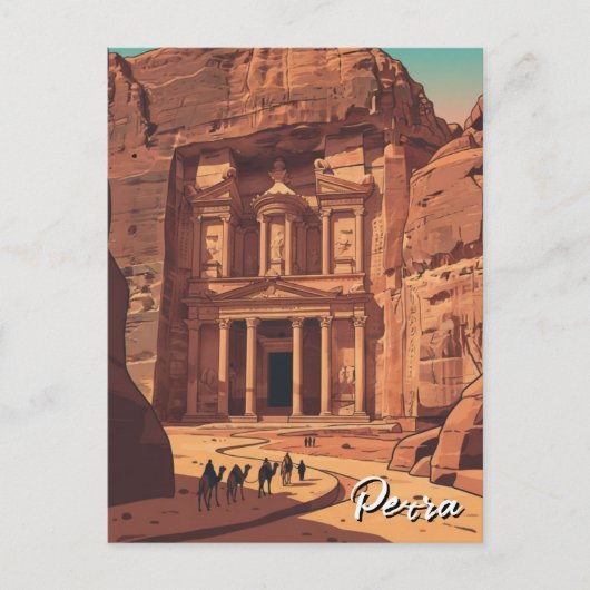 Petra Jordan Travel Postkarte (Vorderseite)
