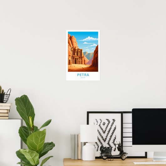 Petra Jordan Travel Print Poster (Heimbüro)