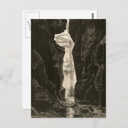 Petra Jordan UNESCO Kulturerbe Grabung Postkarte (Vorne/Hinten)