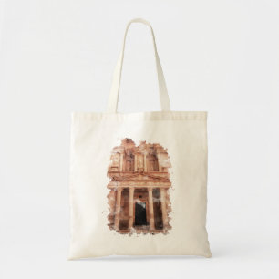 Petra Jordan Watercolor Art Tragetasche