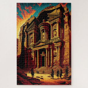 Petra Jordan Wonders of the World Pop Art Adult Puzzle