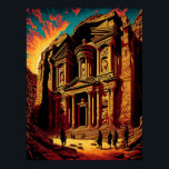 Petra Jordan Wonders of the World Pop Art Poster<br><div class="desc">Eine künstlerische Pop-Kunstdarstellung von Petra Jordan, feiert die Schönheit eines der Sieben Weltwunder mit dieser lebhaften und bunten Pop-Kunstdarstellung von Petra, Jordanien. Dieses Druckwerk ist ideal für die Dekoration Ihrer Zuhause oder Ihres Büros und bringt Sie jedes Mal in die atemberaubende Wüstenstadt. Über Petra liegt die "Rose City", eingebettet in...</div>
