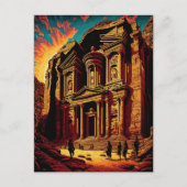 Petra Jordan Wonders of the World Pop Art Postkarte (Vorderseite)