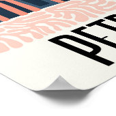 Petra Jordania abstrakte Reise Poster (Ecke)