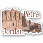 Petra, Jordanien: Das Kloster Aufkleber (Vorderseite)