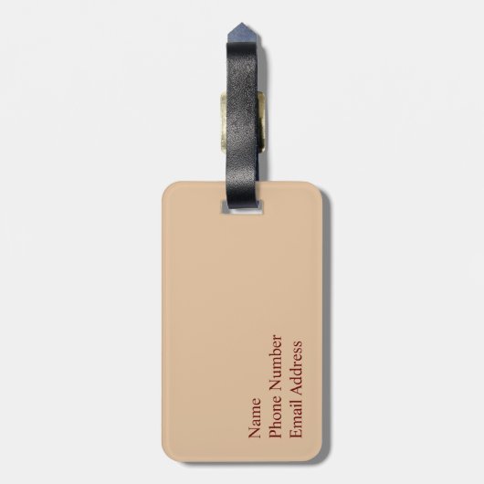 Petra, Jordanien: Das Kloster Gepäckanhänger (Rückseite vertikal)