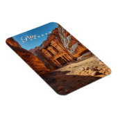 Petra, Jordanien: Iconischer Rotkehltempel Magnet (Rechte Seite)
