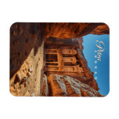 Petra, Jordanien: Iconischer Rotkehltempel Magnet (Horizontal)