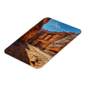 Petra, Jordanien: Iconischer Rotkehltempel Magnet (Linke Seite)