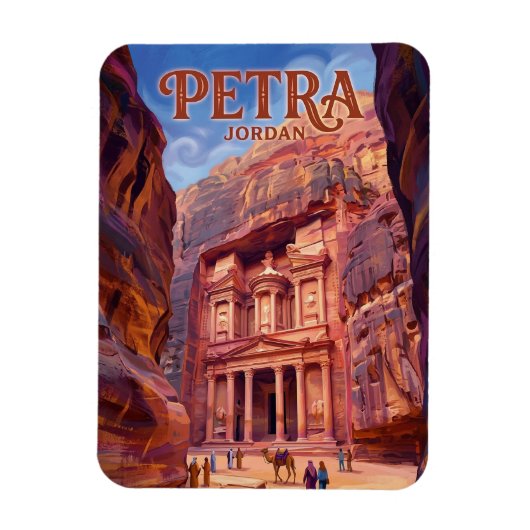Petra Jordanien Magnet (Vertikal)