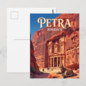 Petra Jordanien Postkarte (Vorne/Hinten)