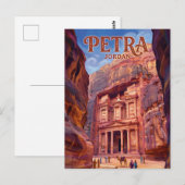 Petra Jordanien Postkarte (Vorne/Hinten)