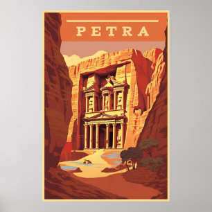 Petra, Jordanien, Reisen Poster