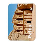 Petra Kloster in Jordanien Magnet von Velvet Escap (Vertikal)