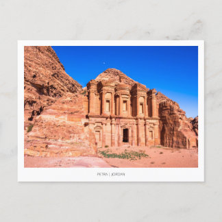 Petra-Kloster in Jordanien, Naher Osten Feiertagspostkarte