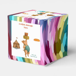 Petra pig balancing act geschenkschachtel