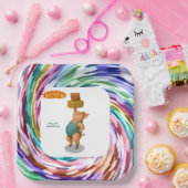 Petra pig balancing act pappteller (Party)