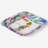 Petra pig balancing act pappteller (Gewinkelt)