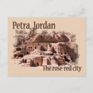 Petra: Rose Rote Stadt Postkarte