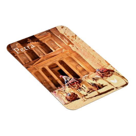 Petra - Schatzamt und Kamele - Kühlschrankmagnet Magnet (Rechte Seite)