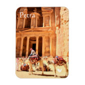Petra - Schatzamt und Kamele - Kühlschrankmagnet Magnet (Vertikal)