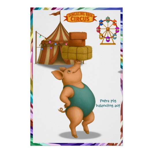 Petra Schwein Balancierakt Poster (Vorderseite)