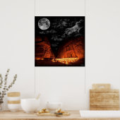 Petra Super Moon Poster (Küche)