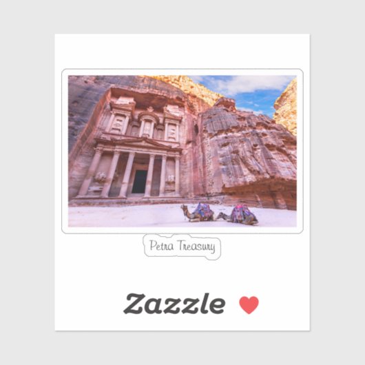 Petra Treasury Aufkleber (Blatt)