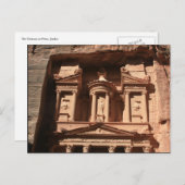 Petra-Treasury-Felsen Postkarte (Vorne/Hinten)