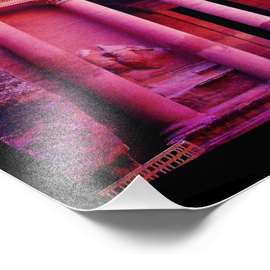 Petra Treasury Foto Print (Ecke)