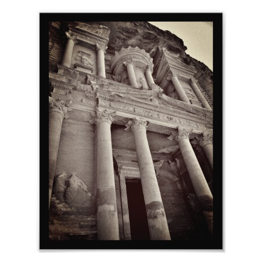 Petra Treasury Gebäude Fotodruck (Vorne)