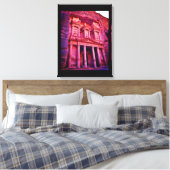 Petra Treasury Gebäude Leinwanddruck (Insitu (Schlafzimmer))