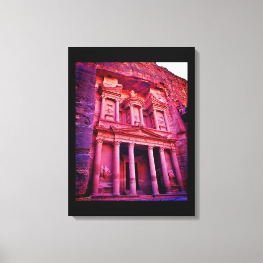 Petra Treasury Gebäude Leinwanddruck (Vorderseite)
