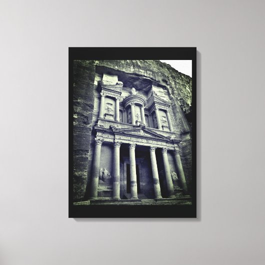 Petra Treasury Gebäude Leinwanddruck (Vorderseite)