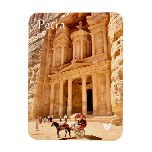 Petra Treasury - Kühlschrankmagnet Magnet (Vertikal)