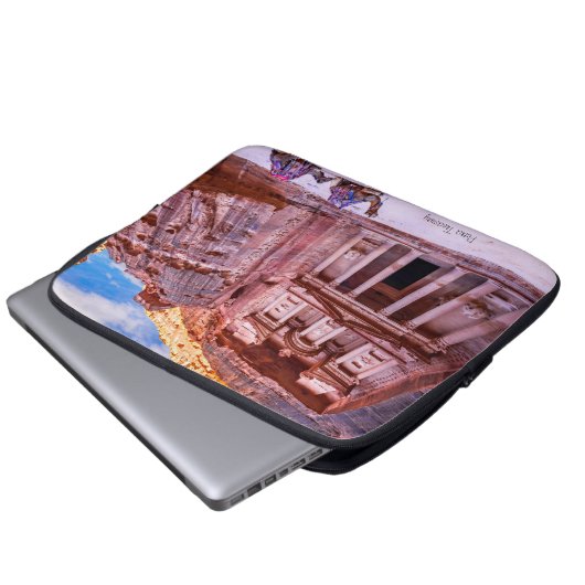 Petra Treasury Laptopschutzhülle (Vorne Knopf)