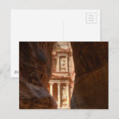 Petra Treasury offen Postkarte (Vorne/Hinten)