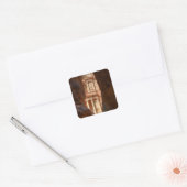 Petra Treasury offen Quadratischer Aufkleber (Umschlag)