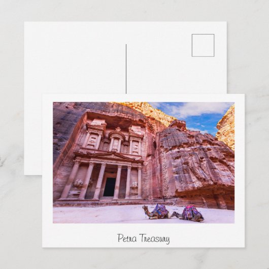 Petra Treasury Postkarte (Vorne/Hinten)