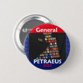 Petraeus Presdent der Irak Knopf 2012 Button (Vorne & Hinten)
