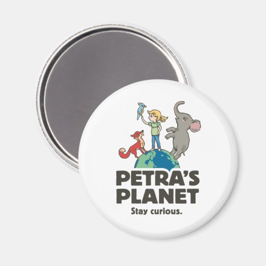 Petras Planet Magnet (Vorderseite/Rückseite)