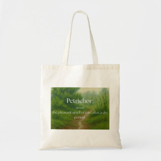 Petrichor: Geruch des Regens Tragetasche