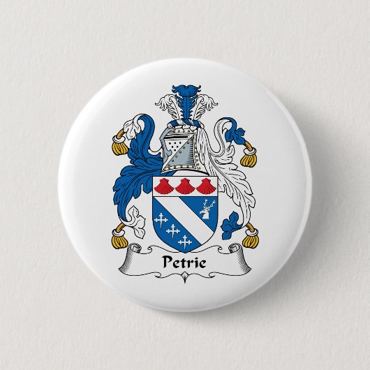 Petrie Familienwappen Button (Vorderseite)