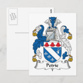 Petrie Familienwappen Postkarte (Vorne/Hinten)