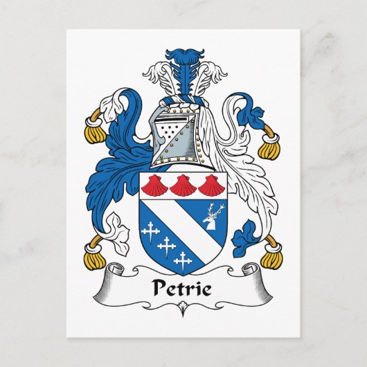 Petrie Familienwappen Postkarte (Vorderseite)