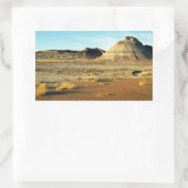 Petrified Forest Desert Arizona Landschaftsbild Fo Rechteckiger Aufkleber (Tasche)