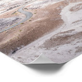 Petrified Forest, Desolate Landscape Photo Poster (Ecke)
