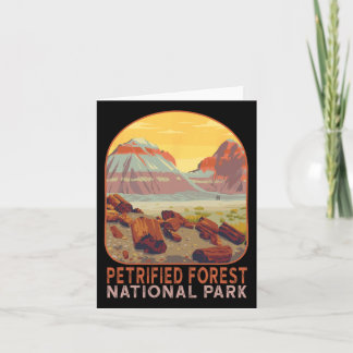 Petrified Forest National Park Arizona Mountain Hi Karte