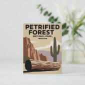 Petrified Forest National Park Arizona Postkarte (Stehend Vorderseite)
